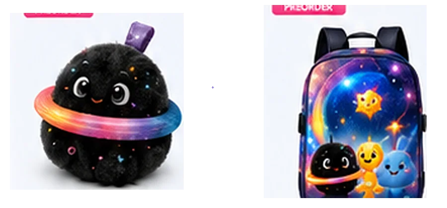 Speck plush and galaxy backpack bundle